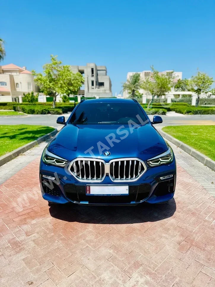 BMW  X-Series  X6 40i  2021  Automatic  95,000 Km  6 Cylinder  Four Wheel Drive (4WD)  SUV  Blue  With Warranty