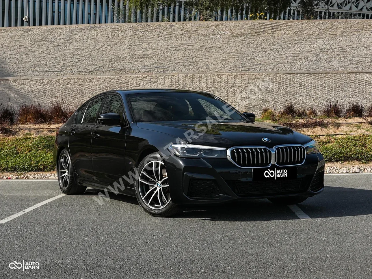 BMW  5-Series  520i  2022  Automatic  58,000 Km  4 Cylinder  Rear Wheel Drive (RWD)  Sedan  Black