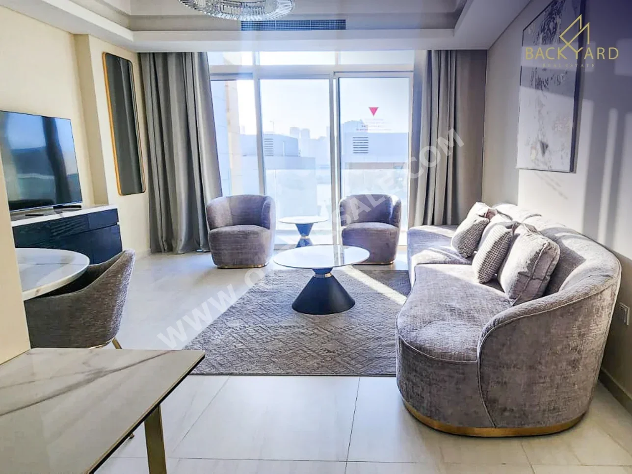1 Bedrooms  Apartment  For Rent  in Doha -  The Pearl  Fully Furnished