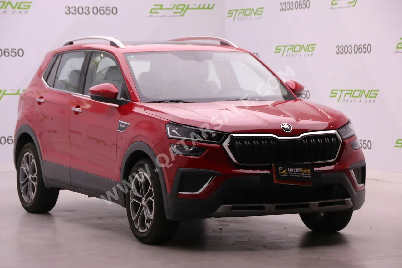 Skoda  Kushaq  2023  Automatic  0 Km  3 Cylinder  Front Wheel Drive (FWD)  SUV  Red  With Warranty