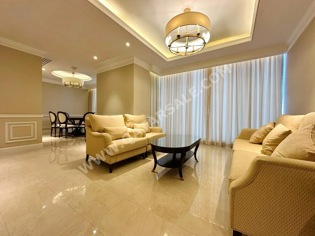 1 غرف نوم شقة للايجار في الدوحة - الخليج الغربي مفروشة بالكامل