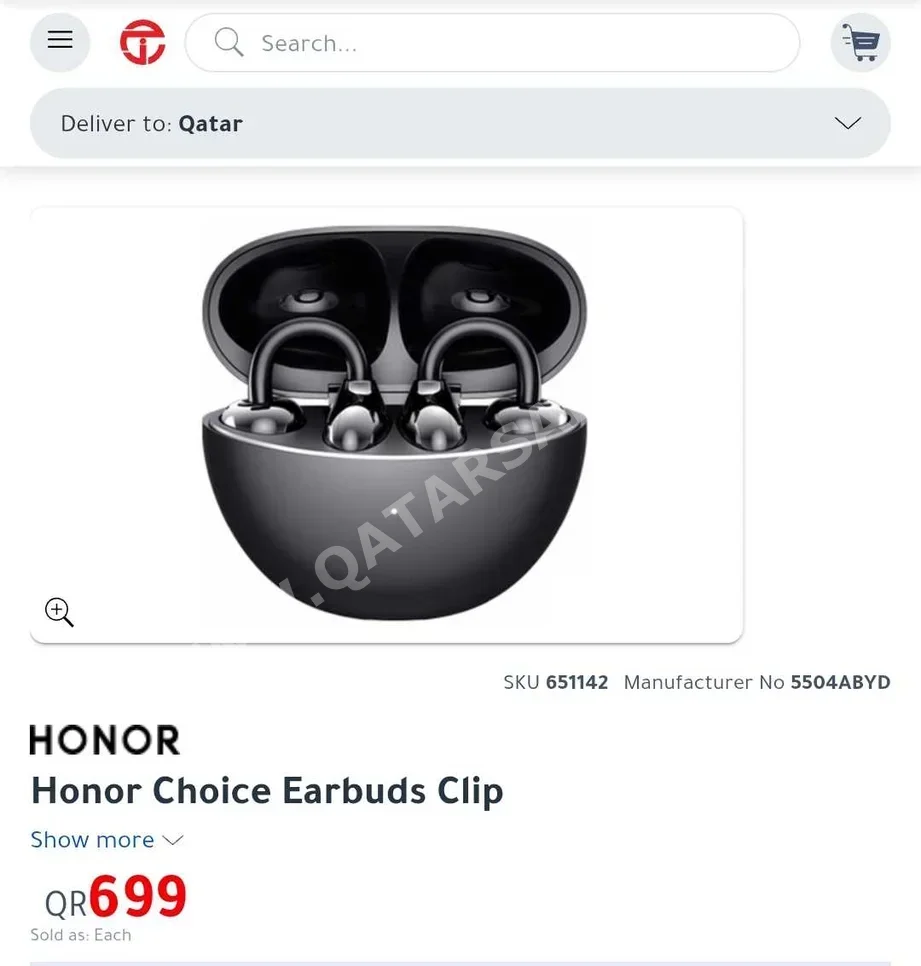 Headphones & Earbuds,Airpods HONOR CHOICE Earbuds Clips  - Black  Airpods
