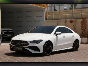 Mercedes-Benz  CLA  200  2025  Automatic  4,800 Km  4 Cylinder  Rear Wheel Drive (RWD)  Sedan  White  With Warranty