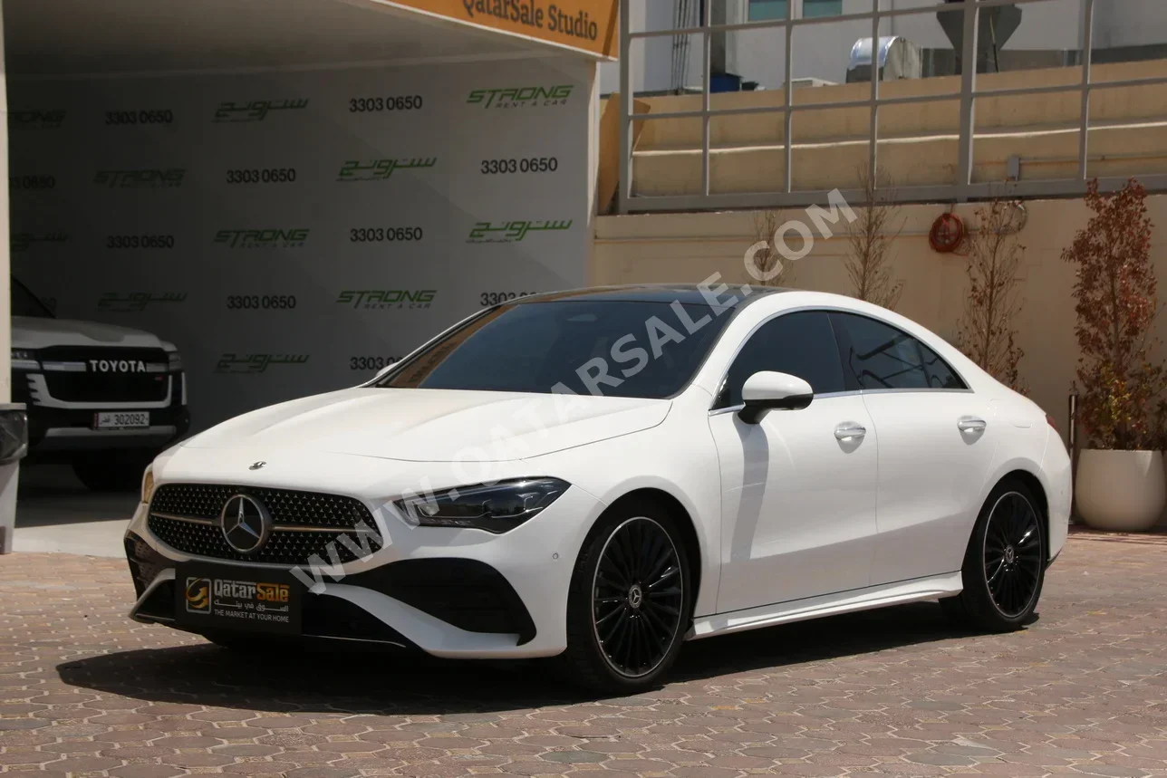 Mercedes-Benz  CLA  200  2025  Automatic  4,800 Km  4 Cylinder  Rear Wheel Drive (RWD)  Sedan  White  With Warranty