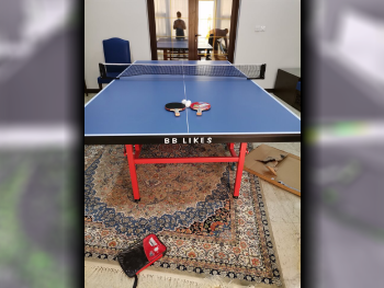 Black and Blue  Tennis (ping pong) Table