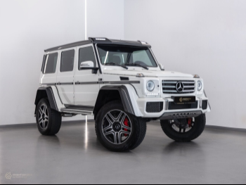 مرسيدس - بنز  جي - كلاس  500 4x4 سكويرد  2016  اوتوماتيك  16,150 كم  8 سلندر  دفع رباعي  اس يو في  أبيض