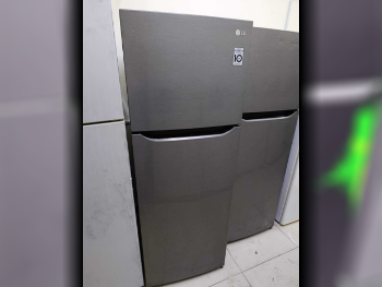 LG  Top Freezer Refrigerator  - Black Stainless