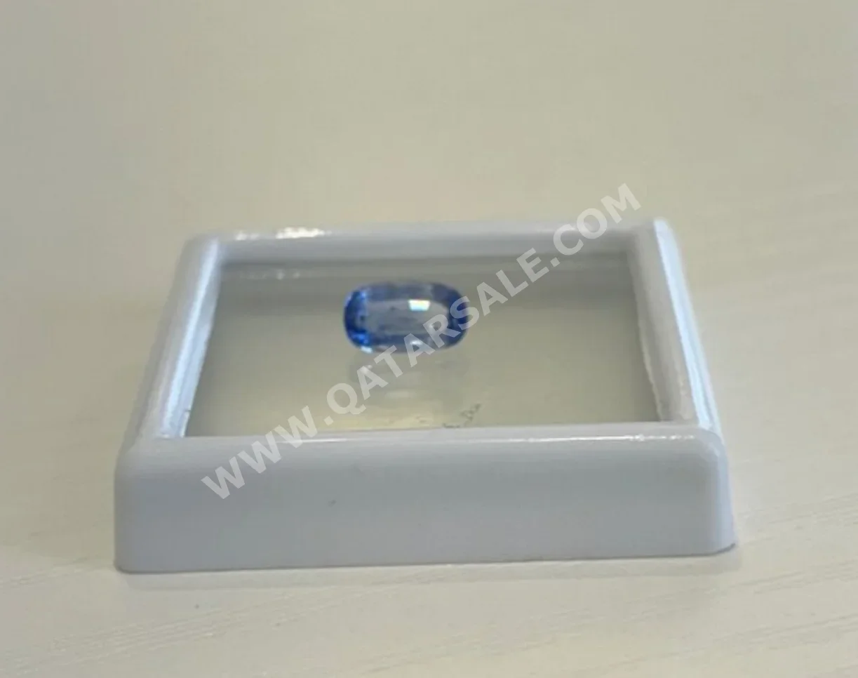 Gemstones Blue Sapphire  2 Carat  Cushion