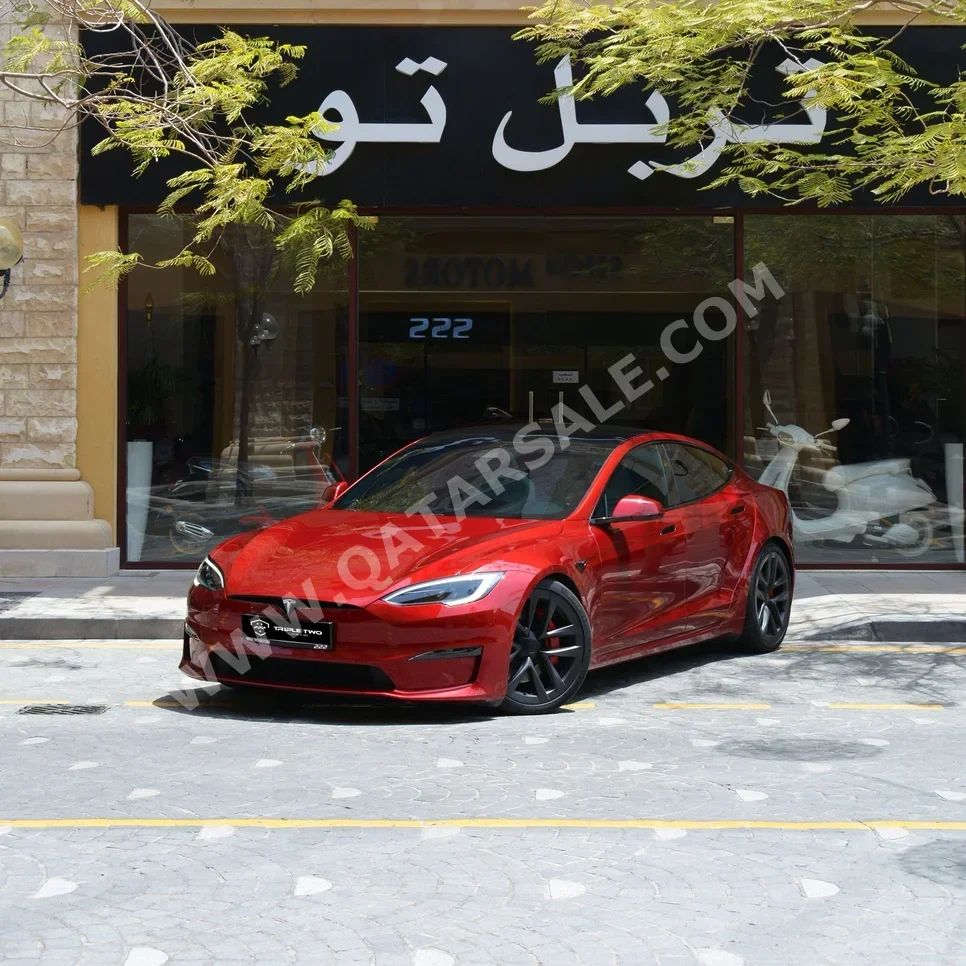 Tesla  Model S  Plaid  2024  Automatic  4,700 Km  0 Cylinder  All Wheel Drive (AWD)  Sedan  Red  With Warranty