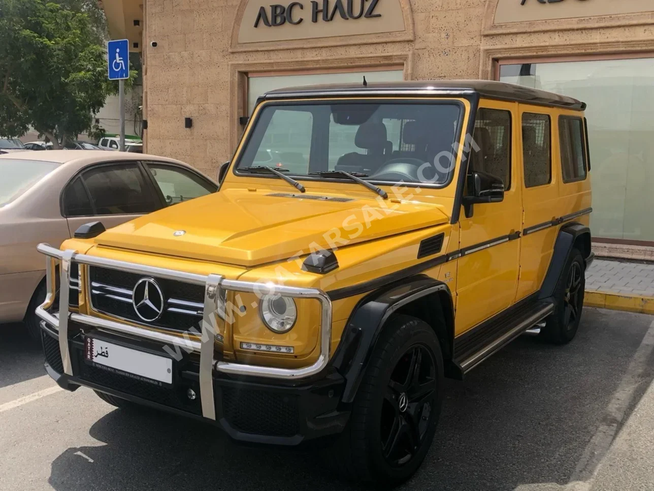 Mercedes-Benz  G-Class  63 AMG  2015  Automatic  128,000 Km  8 Cylinder  Four Wheel Drive (4WD)  SUV  Yellow