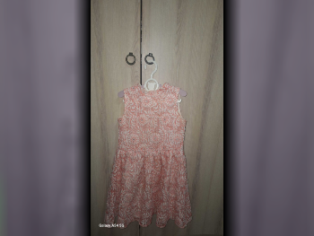 Kids Clothes Dresses  Cotton  Orange  Turkey  Spring/Summer /  S /  6-7 Years  Girls