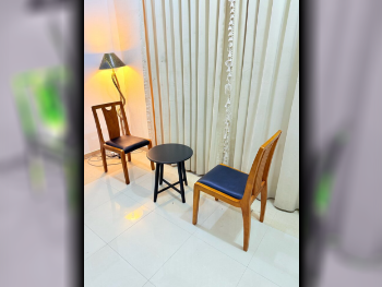 Sofas, Couches & Chairs Two Single-arm Chairs with Side Table  - Linen / Linen Blend  - Brown