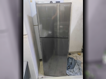 SHARP  Top Freezer Refrigerator  - Silver