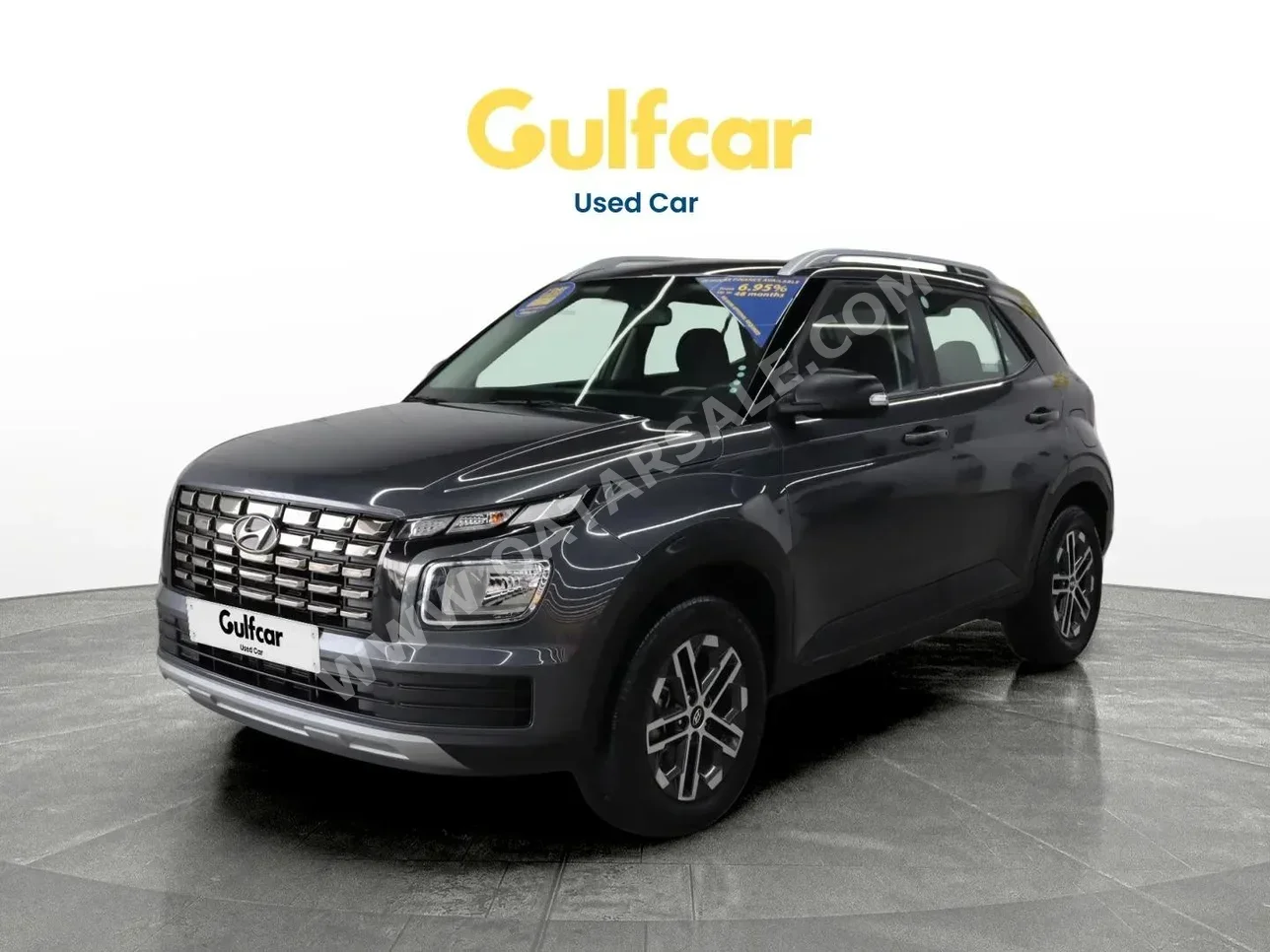 Hyundai  Venue  2024  Automatic  24,477 Km  3 Cylinder  Front Wheel Drive (FWD)  SUV  Gray  With Warranty