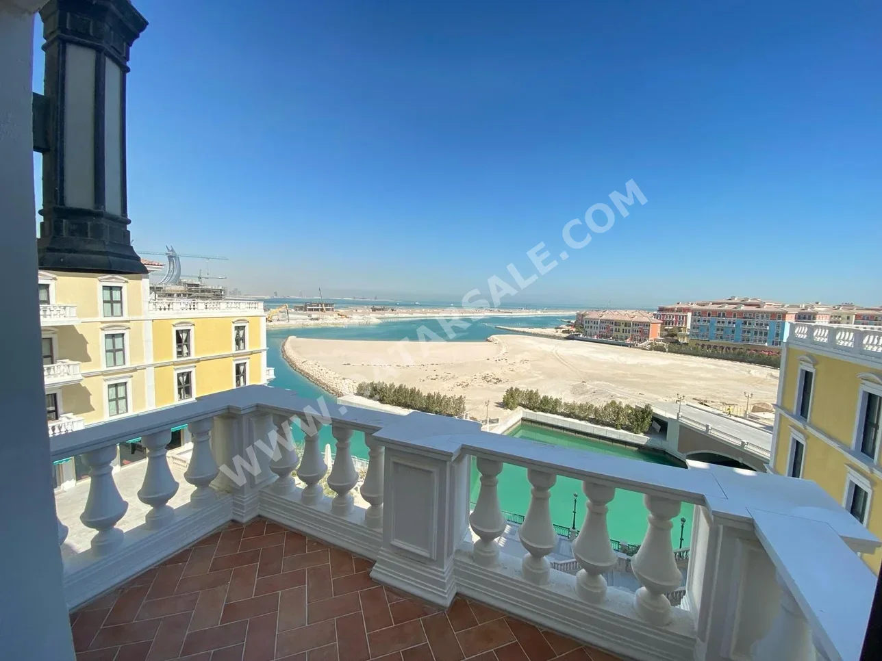 3 Bedrooms  Apartment  For Rent  in Doha -  The Pearl  Semi Furnished