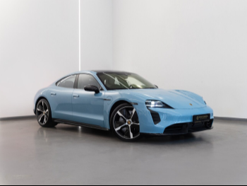 Porsche  Taycan  Turbo S  2021  Automatic  15,500 Km  0 Cylinder  All Wheel Drive (AWD)  Sedan  Blue  With Warranty
