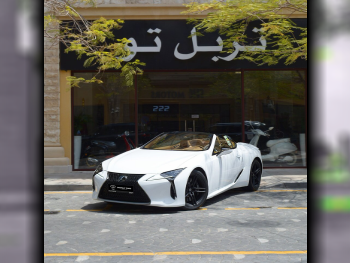 Lexus  LC  500  2024  Automatic  3,880 Km  6 Cylinder  Rear Wheel Drive (RWD)  Convertible  White  With Warranty
