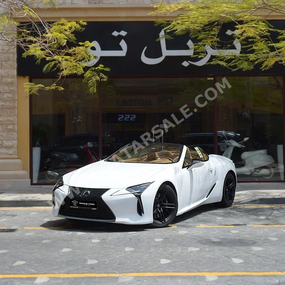 Lexus  LC  500  2024  Automatic  3,880 Km  6 Cylinder  Rear Wheel Drive (RWD)  Convertible  White  With Warranty