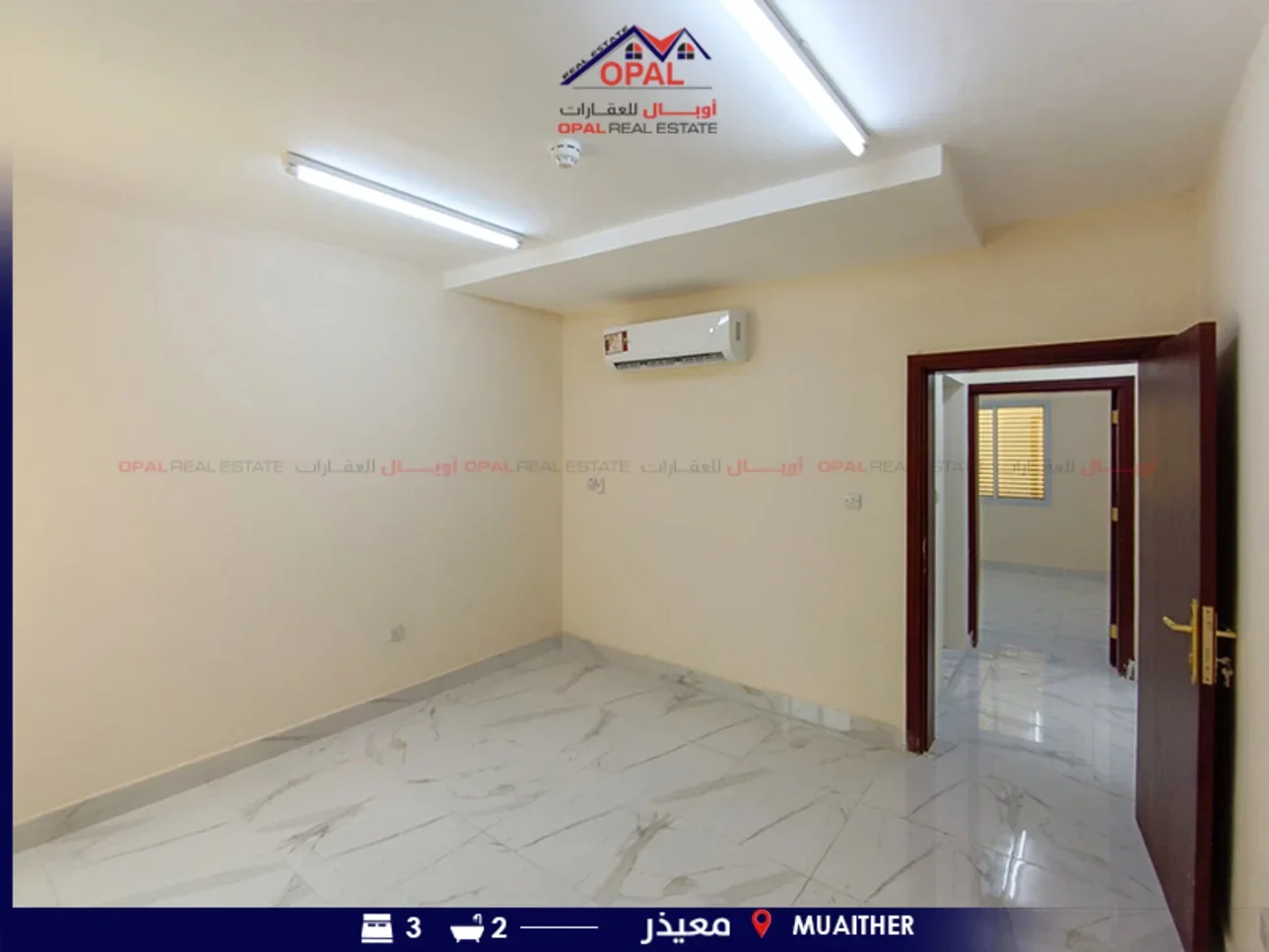 3 غرف نوم  شقة  للايجار  في الريان -  معيذر  غير مفروشة