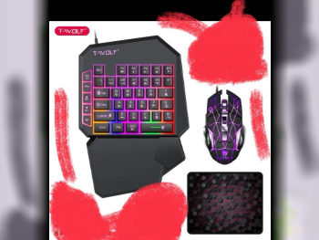 Keyboards - Multi-Color  - Keyboard & Mouse  - Wired