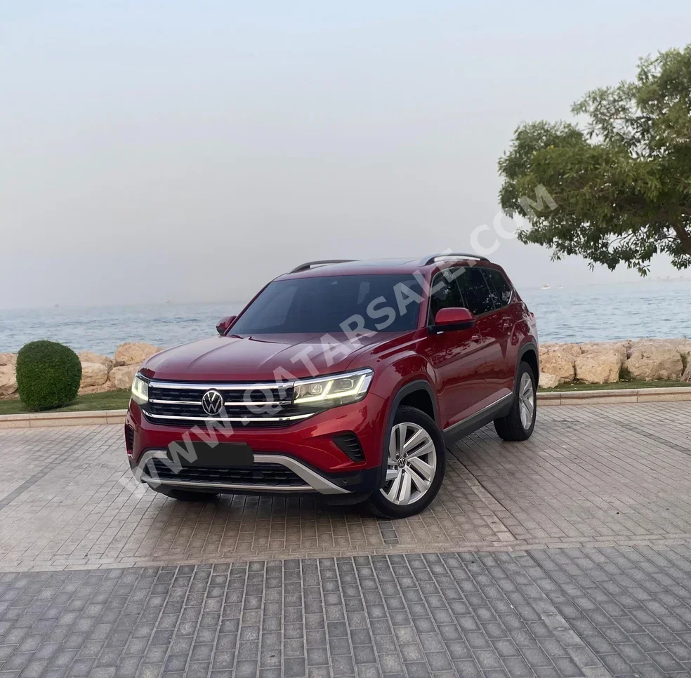 Volkswagen  Teramont  2021  Automatic  58,730 Km  6 Cylinder  Four Wheel Drive (4WD)  SUV  Red  With Warranty
