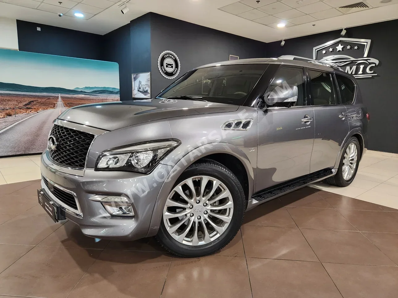 Infiniti  QX  80  2015  Automatic  140,000 Km  8 Cylinder  Four Wheel Drive (4WD)  SUV  Gray