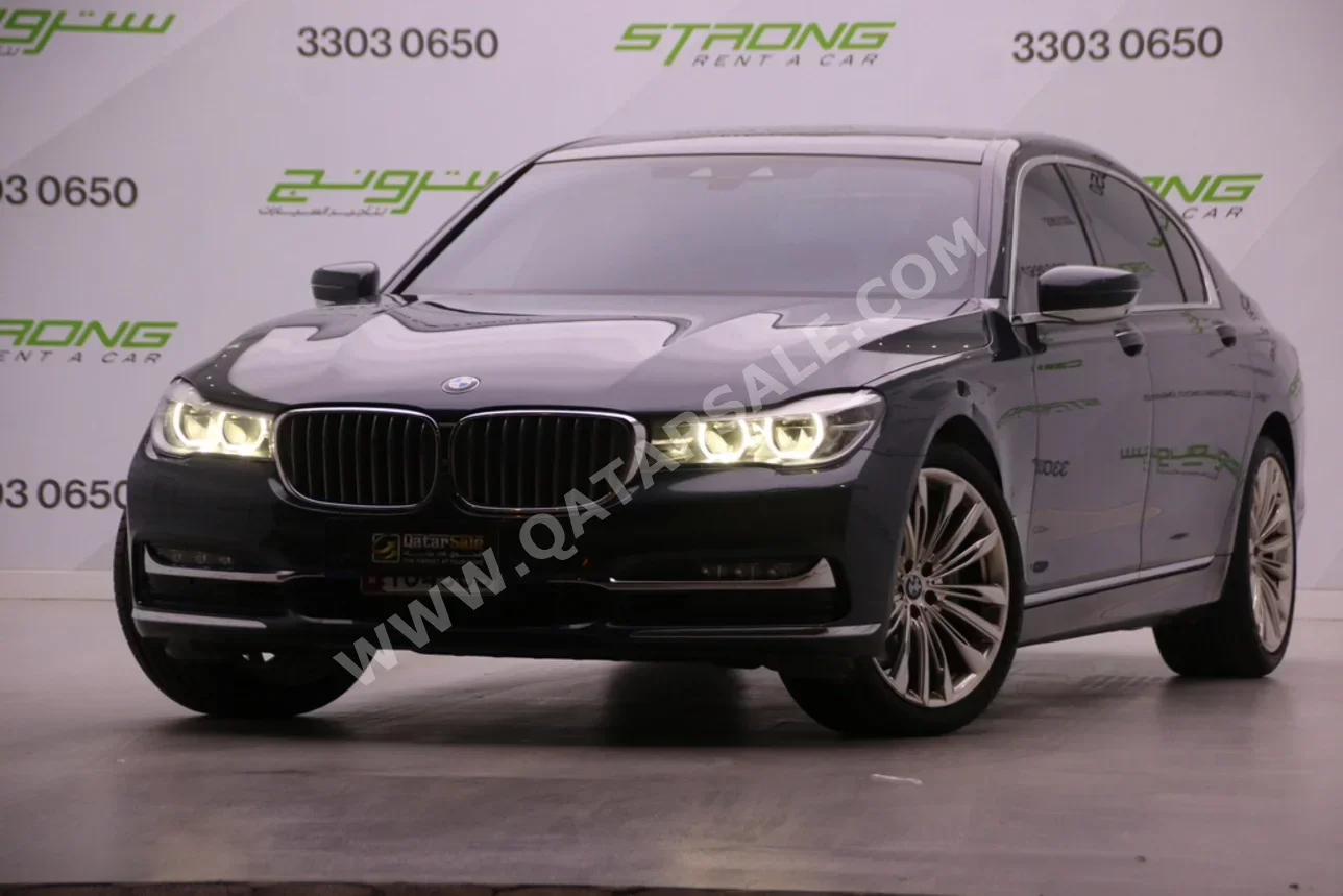 BMW  7-Series  730 Li  2018  Automatic  98,000 Km  6 Cylinder  Rear Wheel Drive (RWD)  Sedan  Gray