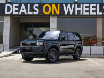 Toyota  Prado  2024  Automatic  18,000 Km  4 Cylinder  Four Wheel Drive (4WD)  SUV  Black  With Warranty