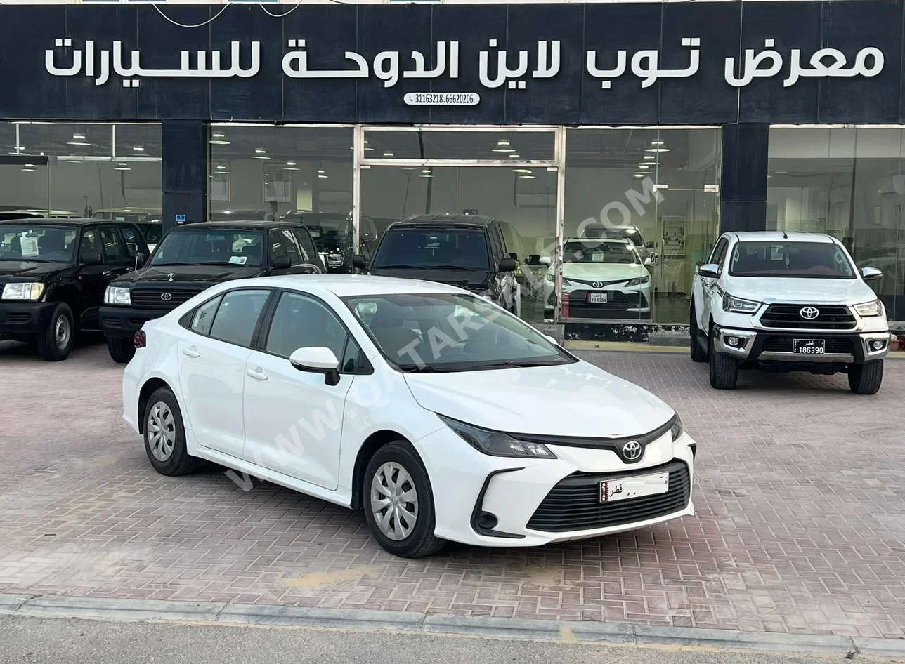 تويوتا  كورولا  اكس ال اي  2023  اوتوماتيك  116,000 كم  4 سلندر  سحب امامي  سيدان  أبيض  تحت الضمان