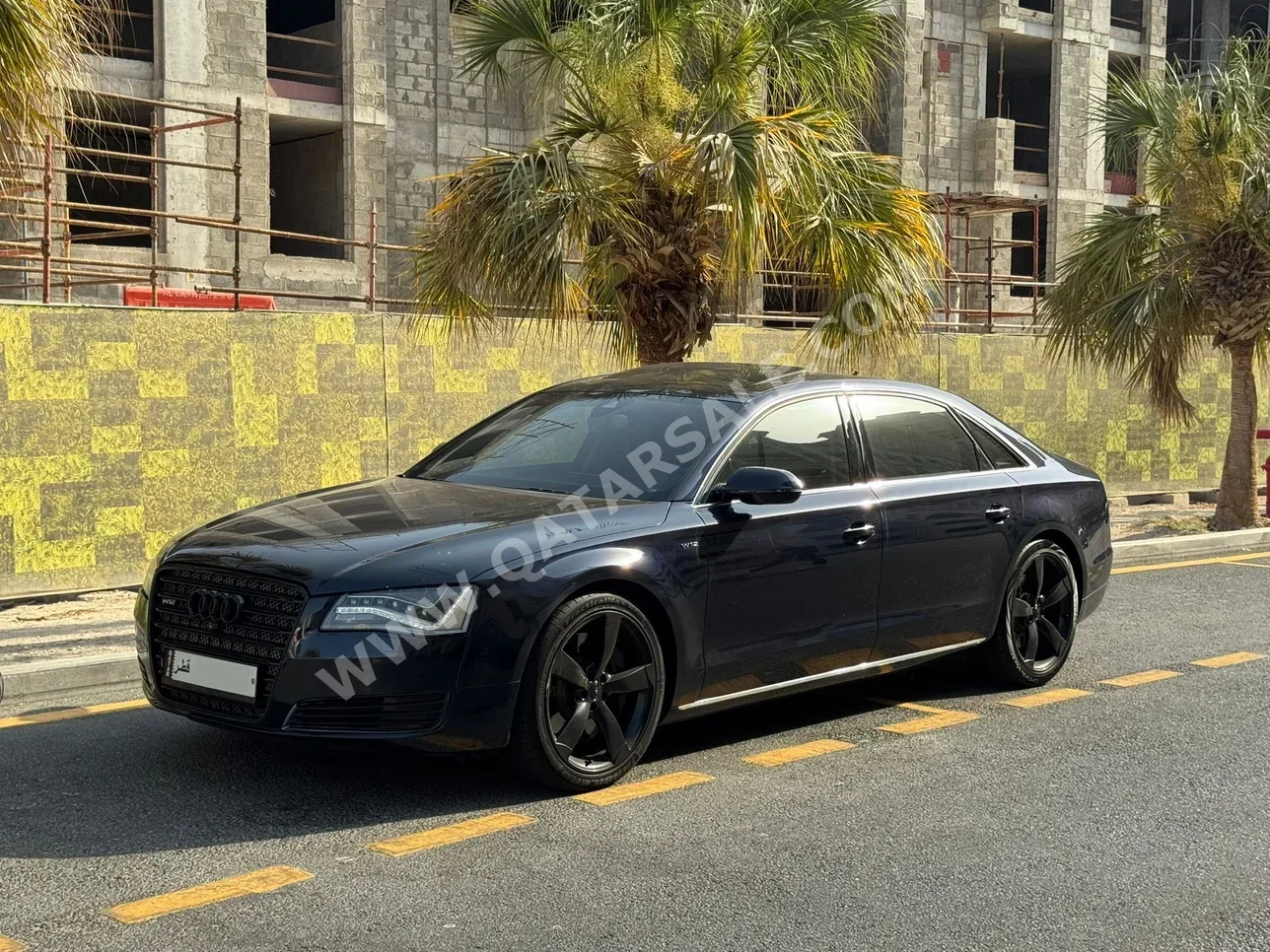 Audi  A8  L  2014  Automatic  97,000 Km  12 Cylinder  All Wheel Drive (AWD)  Sedan  Dark Blue