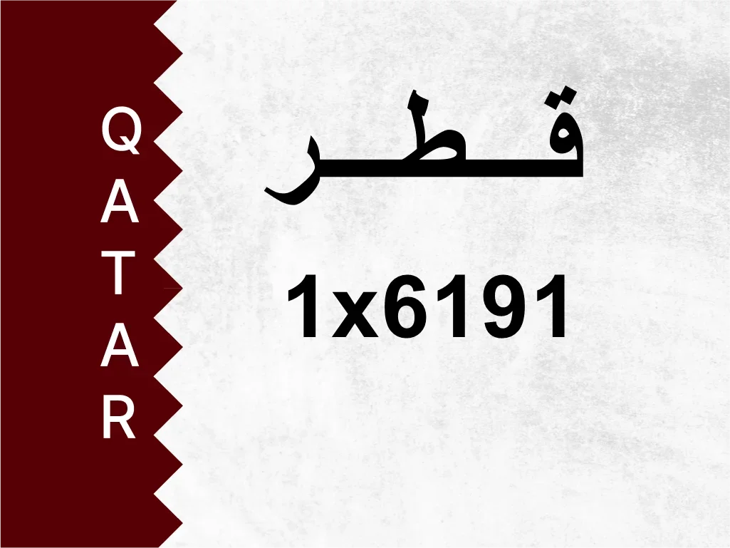 Private Plate  1x6191  Special Number