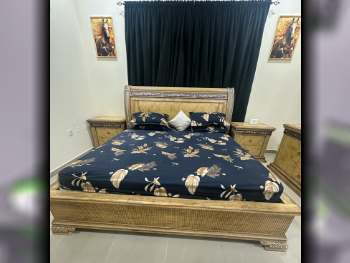 Bedroom Sets - 5 Pieces Set  - Gold