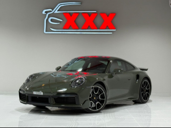 Porsche  911  Turbo S  2023  Automatic  4,000 Km  6 Cylinder  Rear Wheel Drive (RWD)  Coupe / Sport  Green  With Warranty
