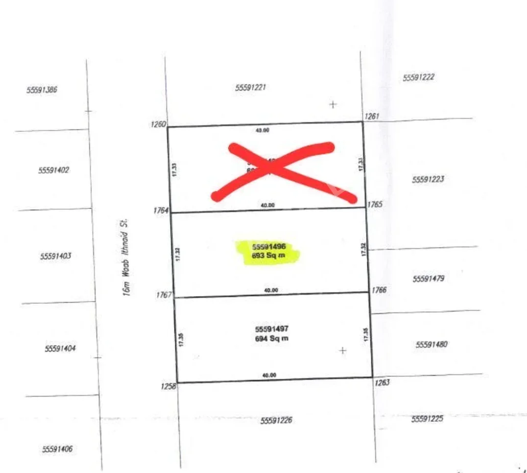 Lands For Sale in Al Rayyan  - Muaither  -Area Size 694 Square Meter