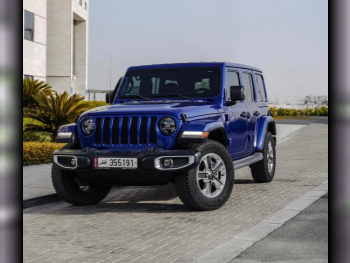 Jeep  Wrangler  Sahara  2018  Automatic  137,000 Km  6 Cylinder  Four Wheel Drive (4WD)  SUV  Blue