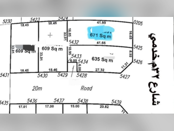 Lands For Sale  in Al Daayen  - Al Sakhama  -Area Size 671 Square Meter