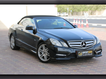 Mercedes-Benz  E-Class  250  2012  Automatic  130,000 Km  4 Cylinder  Rear Wheel Drive (RWD)  Convertible  Black