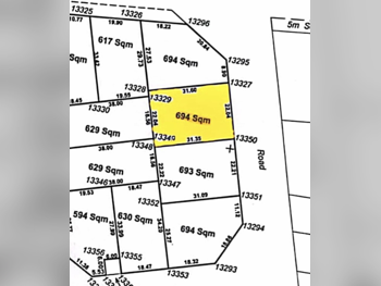 Lands For Sale in Al Wakrah - Al Wukair -Area Size 694 Square Meter