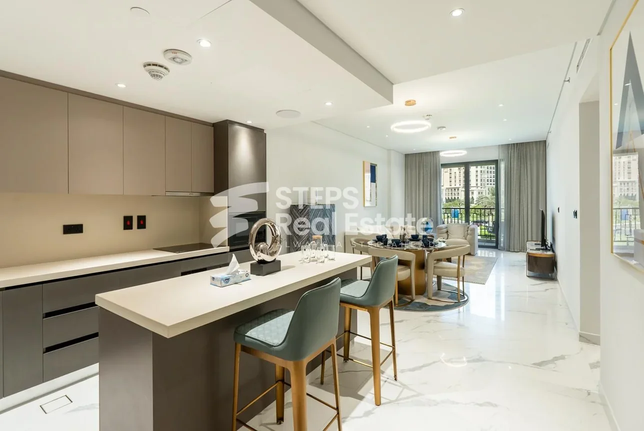 1 Bedrooms  Apartment  For Rent  in Doha -  The Pearl  Fully Furnished