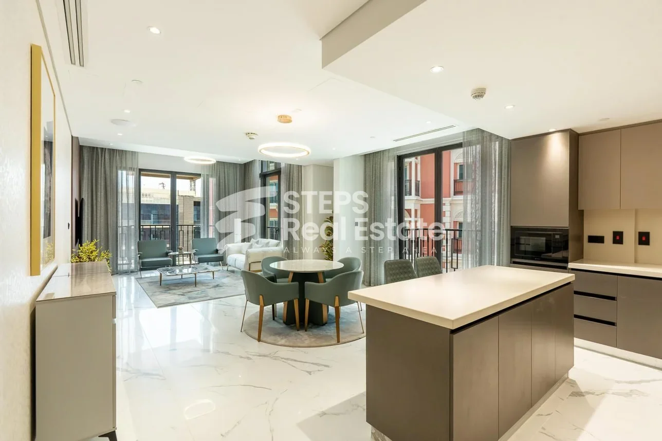 1 Bedrooms  Apartment  For Rent  in Doha -  The Pearl  Fully Furnished