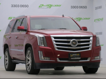 Cadillac  Escalade  2015  Automatic  75,000 Km  8 Cylinder  Four Wheel Drive (4WD)  SUV  Red