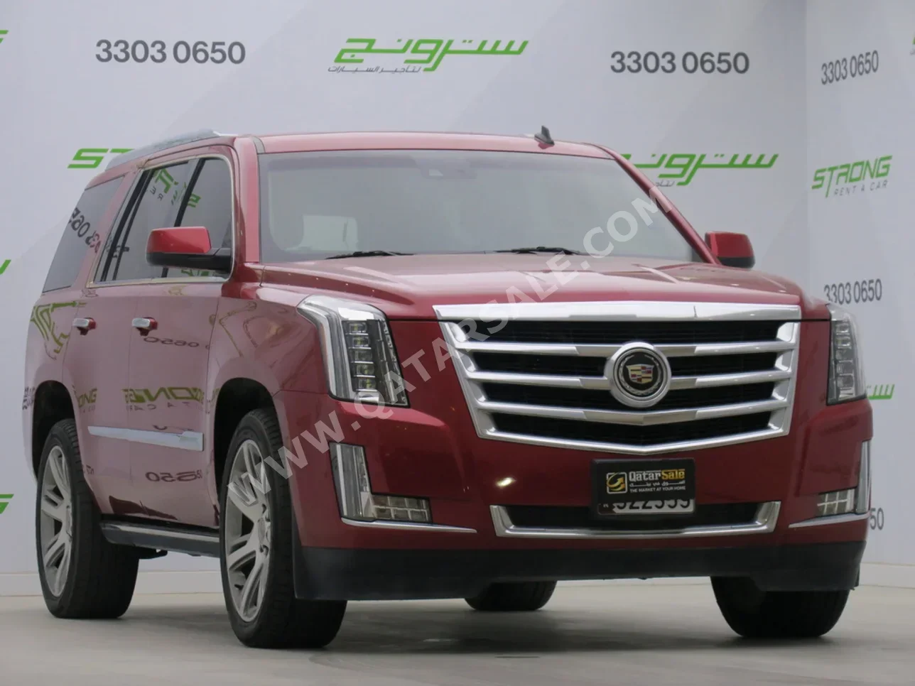 Cadillac  Escalade  2015  Automatic  75,000 Km  8 Cylinder  Four Wheel Drive (4WD)  SUV  Red