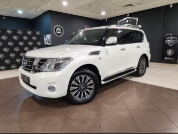 Nissan  Patrol  LE Titanium  2018  Automatic  85,000 Km  8 Cylinder  Four Wheel Drive (4WD)  SUV  White