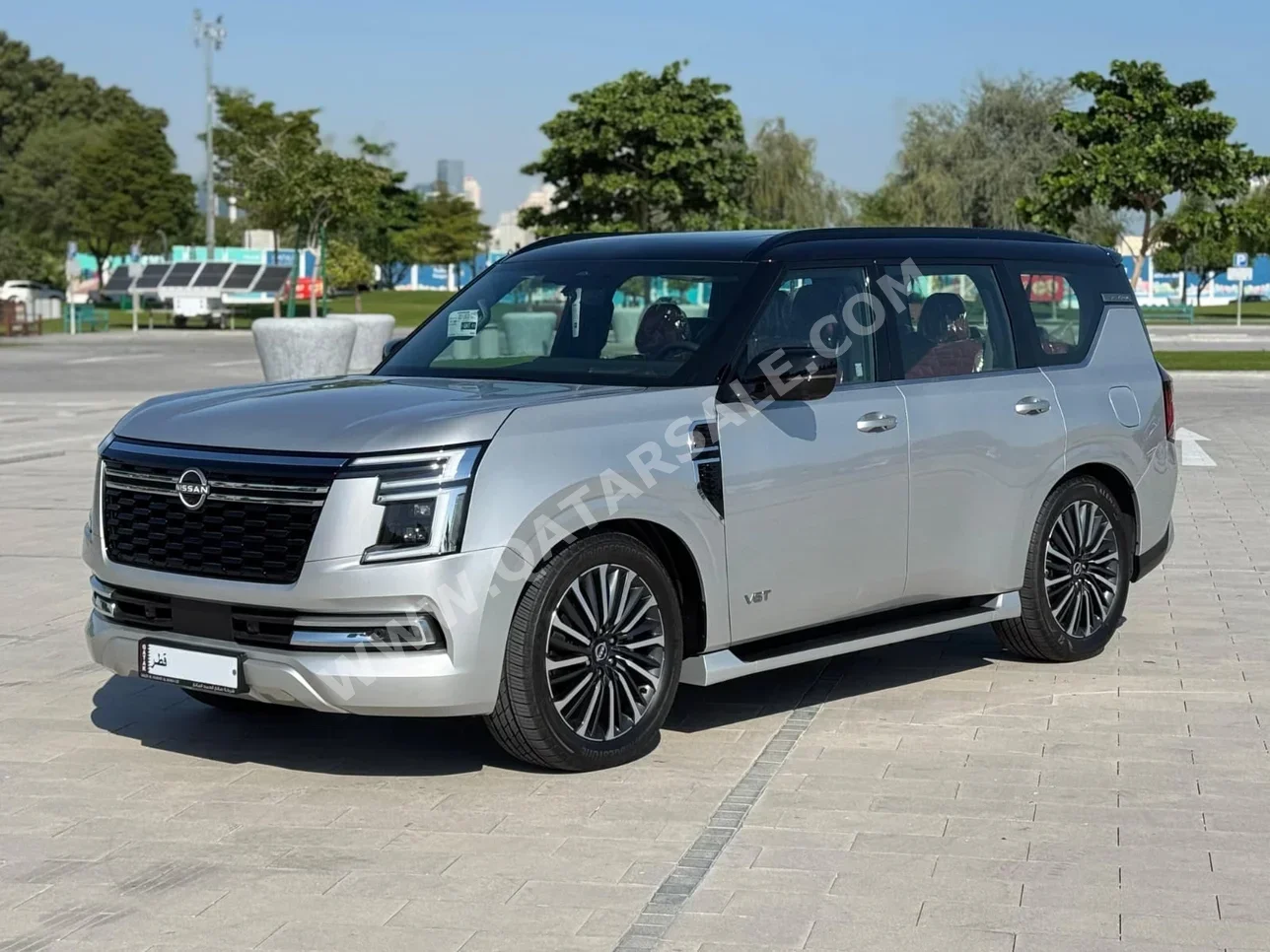 Nissan  Patrol  Platinum turbo  2025  Automatic  10,000 Km  6 Cylinder  Four Wheel Drive (4WD)  SUV  Silver  With Warranty