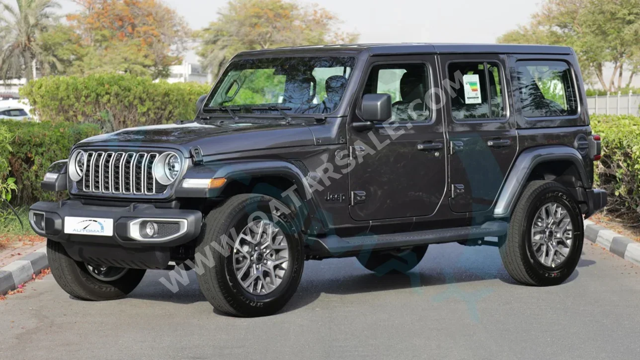 Jeep  Wrangler  Sahara  2025  Automatic  0 Km  4 Cylinder  Four Wheel Drive (4WD)  SUV  Gray  With Warranty