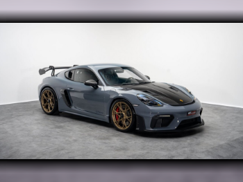 Porsche  Cayman  GT4  2025  Automatic  38 Km  6 Cylinder  Rear Wheel Drive (RWD)  Coupe / Sport  Gray  With Warranty