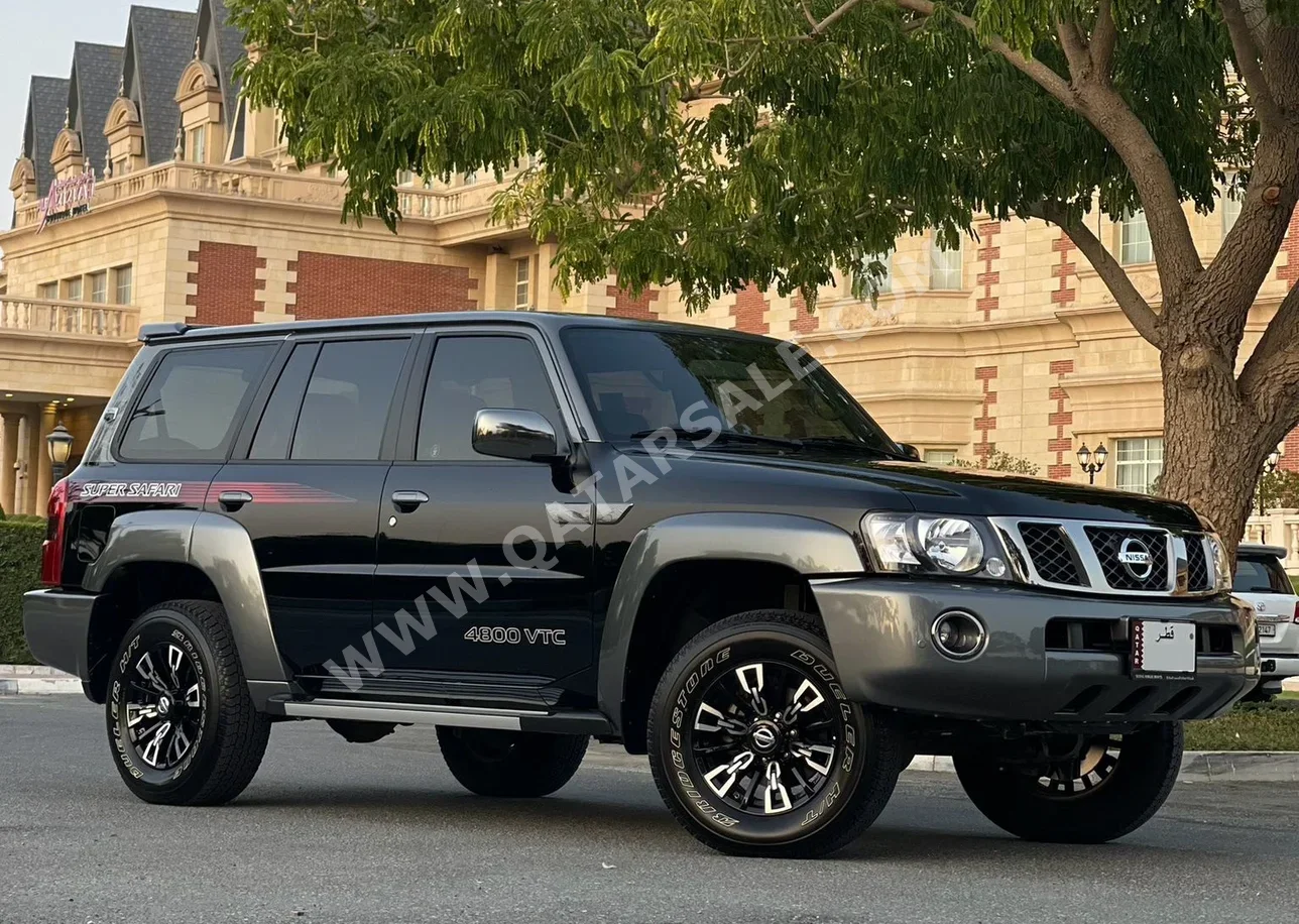 Nissan  Patrol  Super Safari  2024  Automatic  8,000 Km  6 Cylinder  Four Wheel Drive (4WD)  SUV  Black  With Warranty