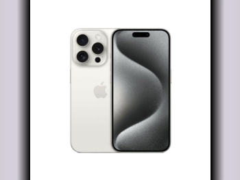 Mobile Phones Apple  - iPhone 15  - Pro  - White  - 256 GB  - Under Warranty