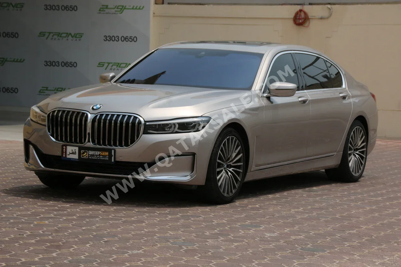 BMW  7-Series  730 Li  2021  Automatic  55,000 Km  4 Cylinder  Rear Wheel Drive (RWD)  Sedan  Gold