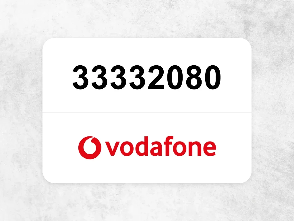 جوال فودافون  33332080
